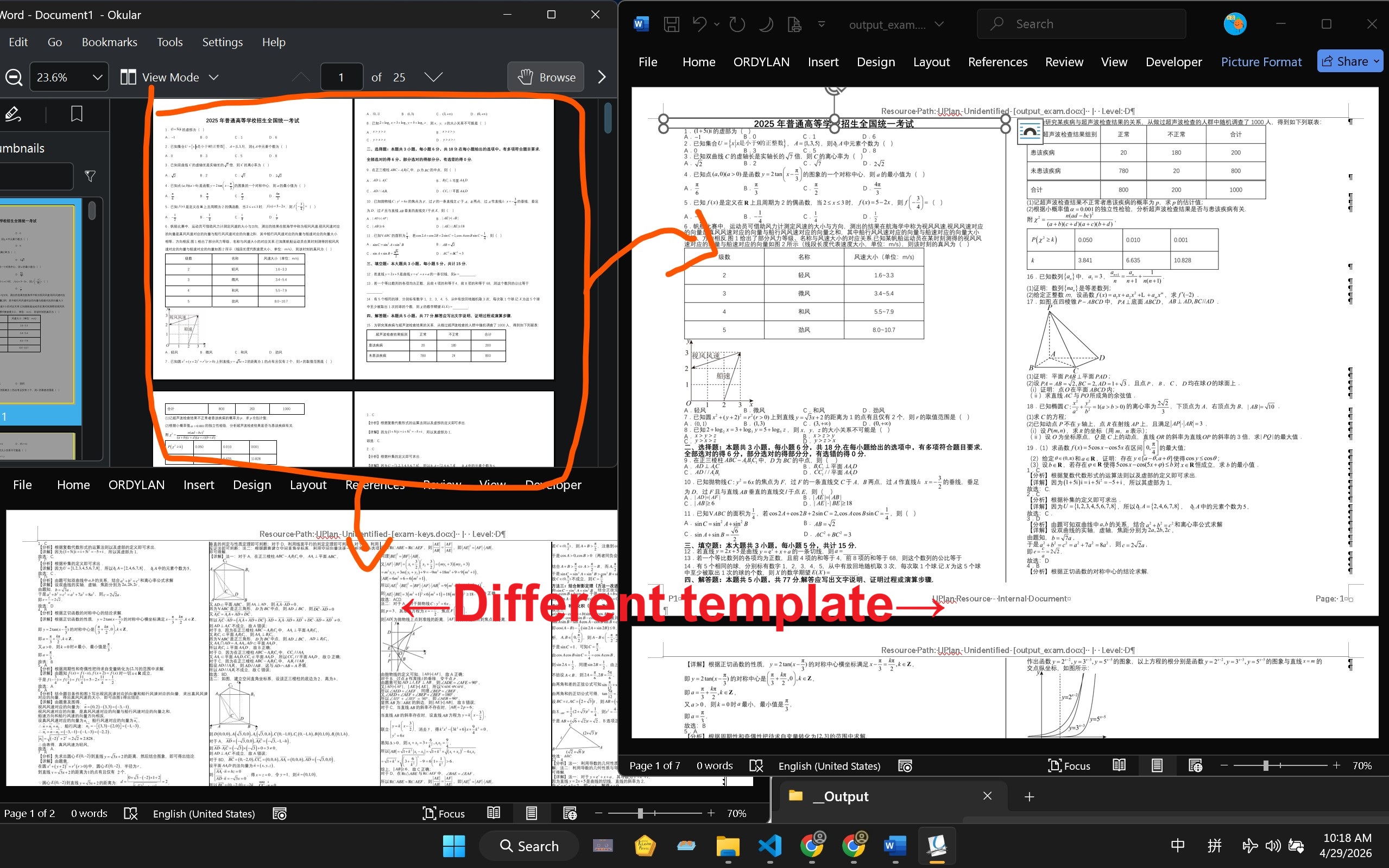 FenScribe Processing Example